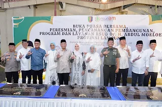 Gubernur Mirza Resmikan 6 Fasilitas Tambahan untuk RSUDAM