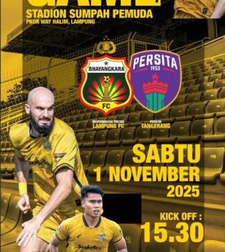 Bhayangkara Presisi Lampung FC Siap Jamu Persita Tangerang, Ajak Warga Lampung Ramaikan Stadion PKOR Sumpah Pemuda