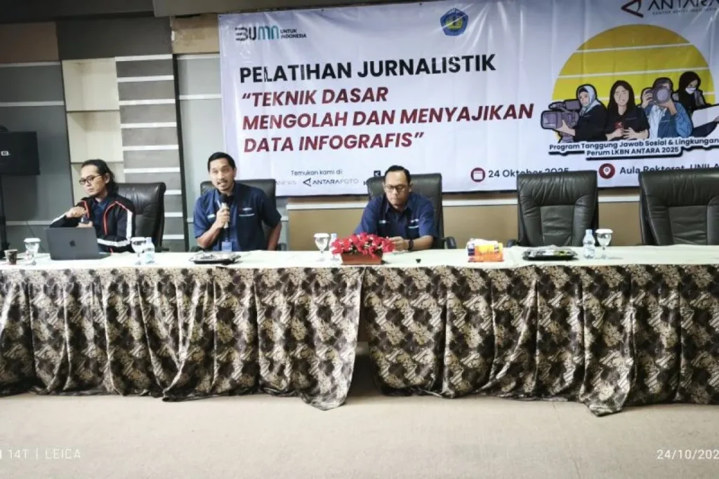 ANTARA beri pelatihan jurnalistik kepada pers mahasiswa di Lampung