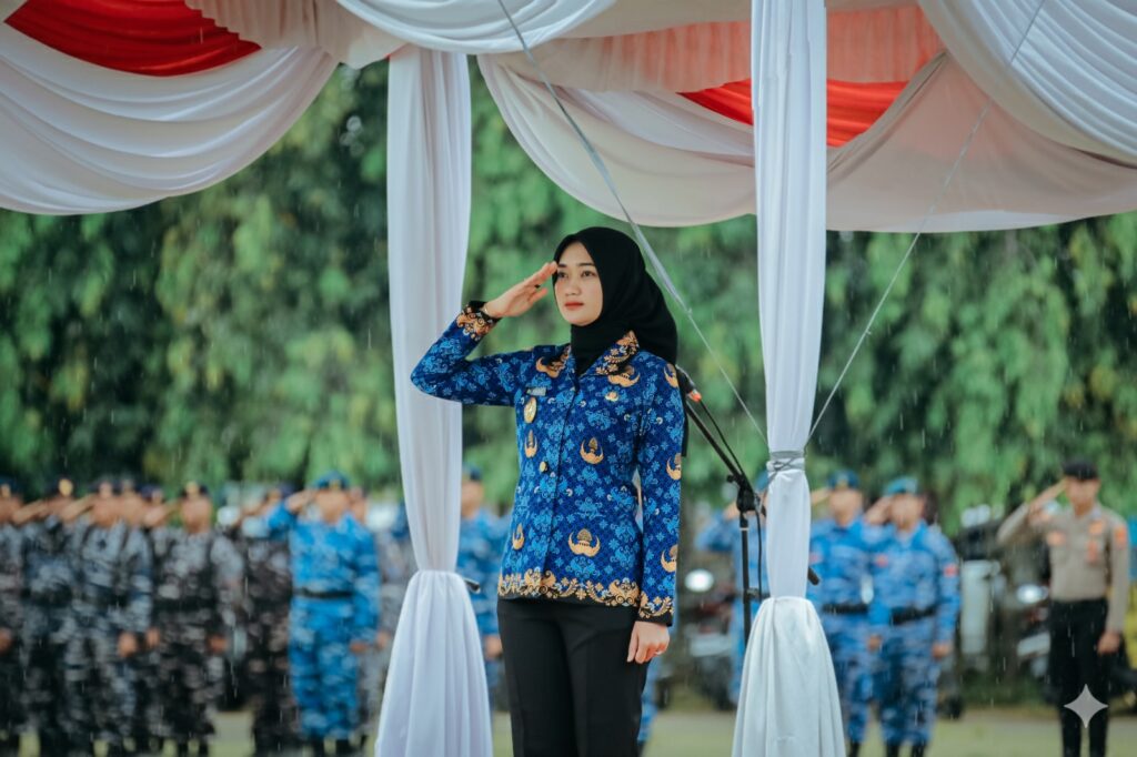 Guyuran Hujan Tak Surutkan Semangat Pemuda pada Peringatan Hari Sumpah Pemuda ke-97 di Lampung