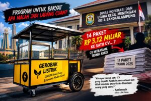 Proyek Rp3,12 Miliar Terkonsentrasi ke Satu CV, LSM: Ada Apa dengan Kadis KUKM?